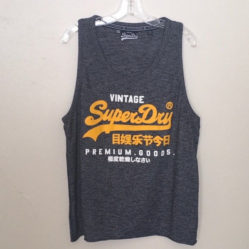 Vintage Superdry Premium Goods Tank Top Size XXL